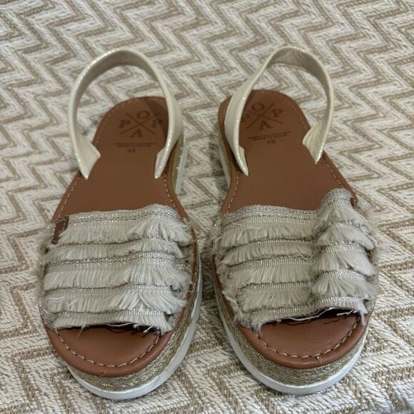 POPA Rosario Flecos Rafia Platform Sandals - Picture 5 of 12